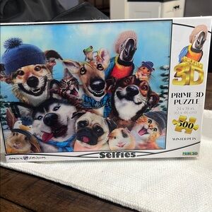 3D Winter Pets Puzzle - 500 Pieces
